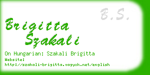 brigitta szakali business card